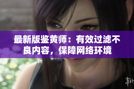 最新版鉴黄师：有效过滤不良内容，保障网络环境