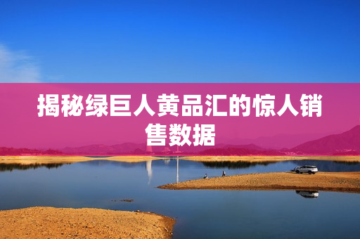 揭秘绿巨人黄品汇的惊人销售数据