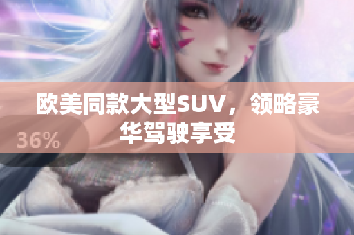欧美同款大型SUV，领略豪华驾驶享受