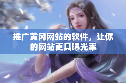 推广黄冈网站的软件，让你的网站更具曝光率