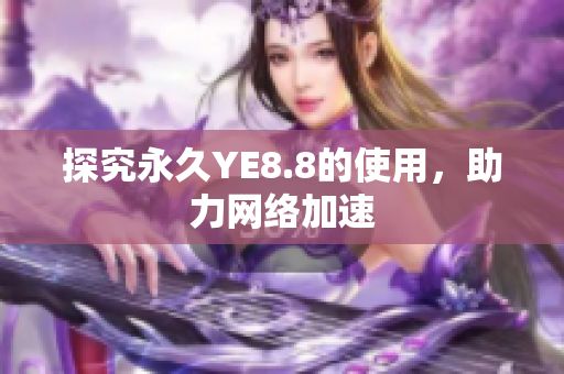 探究永久YE8.8的使用，助力网络加速