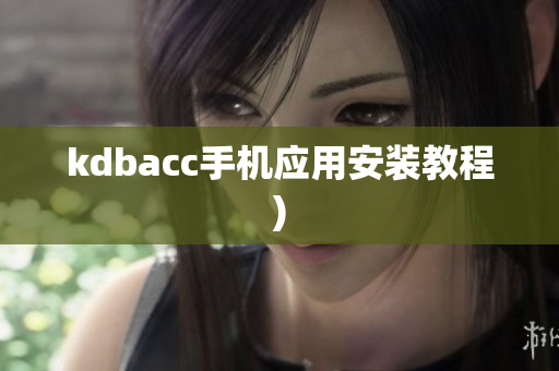 kdbacc手机应用安装教程)
