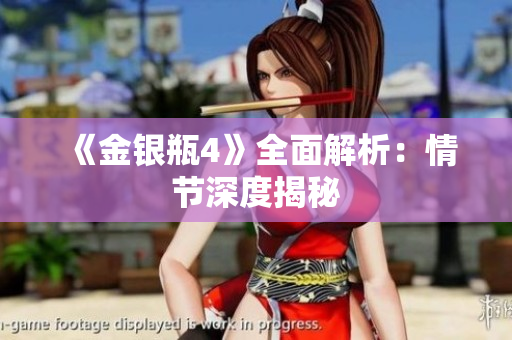 《金银瓶4》全面解析：情节深度揭秘