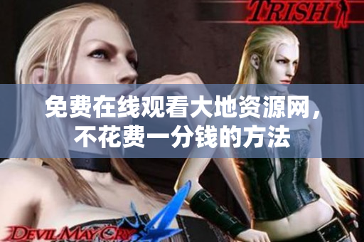 免费在线观看大地资源网，不花费一分钱的方法