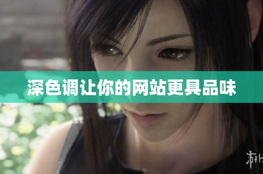 深色调让你的网站更具品味