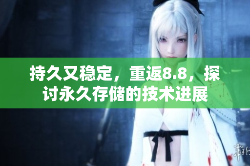 持久又稳定，重返8.8，探讨永久存储的技术进展
