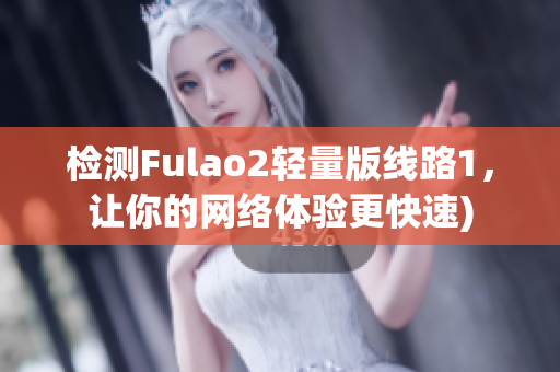 检测Fulao2轻量版线路1，让你的网络体验更快速)