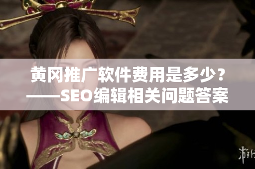 黄冈推广软件费用是多少？——SEO编辑相关问题答案