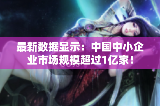 最新数据显示：中国中小企业市场规模超过1亿家！