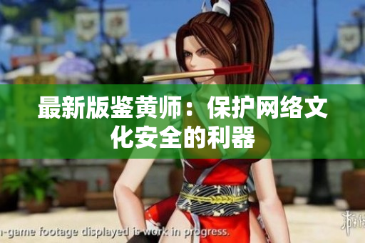 最新版鉴黄师：保护网络文化安全的利器