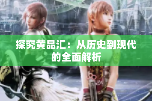 探究黄品汇：从历史到现代的全面解析