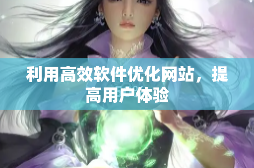 利用高效软件优化网站，提高用户体验