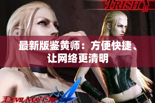 最新版鉴黄师：方便快捷、让网络更清明