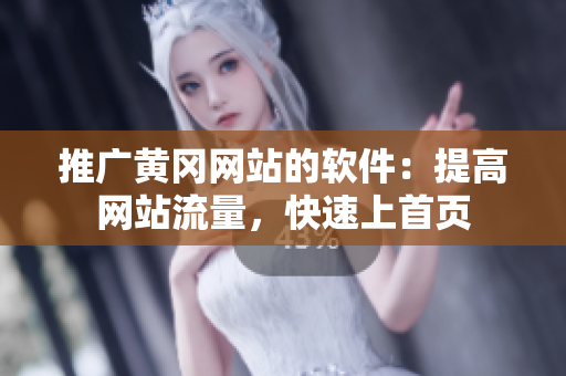 推广黄冈网站的软件：提高网站流量，快速上首页