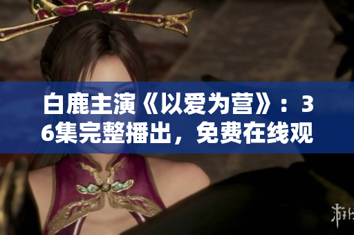 白鹿主演《以爱为营》：36集完整播出，免费在线观看！