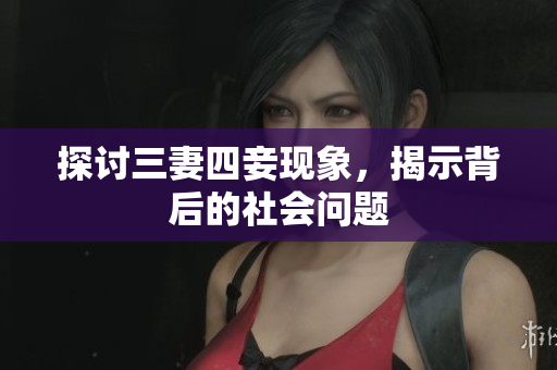 探讨三妻四妾现象，揭示背后的社会问题
