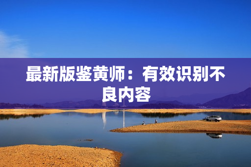 最新版鉴黄师：有效识别不良内容