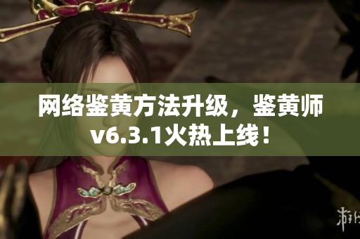 网络鉴黄方法升级，鉴黄师v6.3.1火热上线！