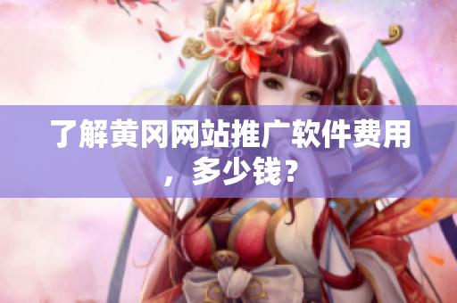 了解黄冈网站推广软件费用，多少钱？