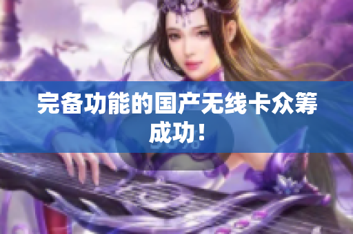 完备功能的国产无线卡众筹成功！