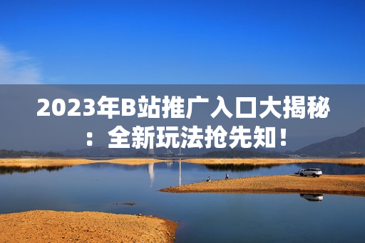2023年B站推广入口大揭秘：全新玩法抢先知！