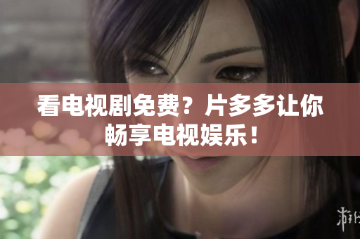 看电视剧免费？片多多让你畅享电视娱乐！