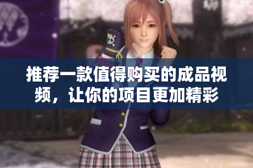 推荐一款值得购买的成品视频，让你的项目更加精彩